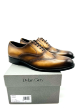 Dylan Gray Men Fresco Wingtip Oxfords Dress Shoes - Cognac, US 12M - £145.37 GBP