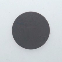 1823 Néerlandais 1/2 Cents Pièce de Monnaie (VF) Très Fin État - $52.89
