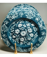 4 Dinner Plates Shabby Chic Blue and White Floral 10.5” Melamine New - $47.32 CAD