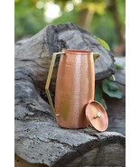 Works Round Copper jug Utensil Drinkware Water Cooking Helth Bartan Stor... - $146.47