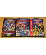 Sega Genesis Streets of Rage 1 2 & 3 Video Games, CIB w/ Case + Manual, Tested - £240.51 GBP