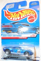 1999 Hot Wheels First Editions Ford GT-40 Collector #921 Mint Car On Sealed Card - £3.19 GBP