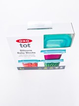 Oxo Tot Silicone Baby Food Storage Blocks 4ct 4oz Flexible Food Safe - £17.75 GBP