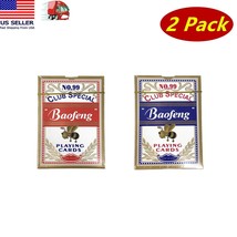 Playing Cards Poker Size Standard Index Baofeng 2 Packs Player&#39;s Board Game - £6.32 GBP