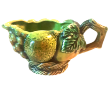 Inarco Green Creamer Fruit Theme Motif Grapes E2605 Vintage - £22.40 GBP