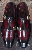 Leather Men’s Classic Double Monk Strap Dress Shoes - $149.99