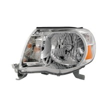 Headlight For 2005-2011 Toyota Tacoma Left Driver Side Chrome Housing Clear Lens - £95.08 GBP