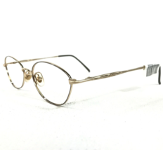 Laura Ashley Brille Rahmen Ruby Frosted Mocha Gold Rund Oval 51-18-140 - £21.74 GBP