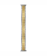 Mens 16-20 mm Two Tone Straight, Spring End Expansion Watch Band - $1,103.01 MXN