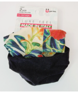 Scunci Luxe Feel Seamless Comfort Ponytailers Made in Italy 2 PC Black M... - $8.50