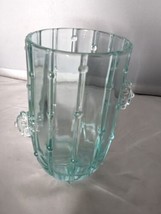 VTG John Lewis Cactus Drinking Glass Tumbler Clear Blue 5 Inch - £23.26 GBP
