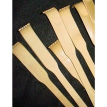 Lot of 12 wooden bamboo back scratchers 18&quot; long handle party favor gift - £14.78 GBP