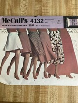 Vintage McCall’s 1974 Pattern, #4132, Misses Skirt, Waist Size 25, Hip 3... - $55.71 MXN
