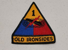 Old Ironsides Embroidered Patch US Army 1st Armored Division Tank Armor Military - £4.13 GBP