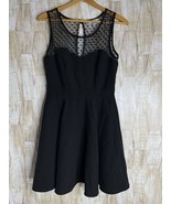 Delias Size 9/10 Juniors Dress Fine and Flare Sheath Mesh Top W Polka Dot - $37.78 CAD