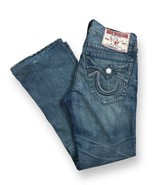 True Religion Rainbow Billy Denim Jeans measure 34x34 Blue Cotton USA De... - £58.39 GBP