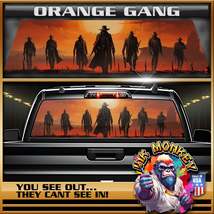 Orange Gang - Truck Back Window Graphics - Customizable - £46.37 GBP+