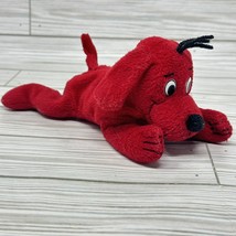 Vintage Clifford the Big Red Dog Side Kicks 8&quot; Bean Bag Scholastic Plush Toy 90s - $12.82