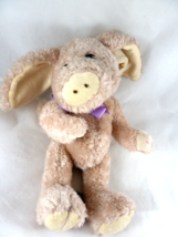 Boyds Bears Pig 11&quot; Plush bean bag body Curly plush fur PINK CUTEST EVER!! - $278.56 MXN