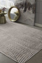 8' X 11' Gray and Ivory Area Rug - $621.49