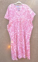 Pine Cone Hill Numu Mumu Dress, Peony Pink &amp; White, Cotton, One Size - $70.00