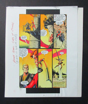 Original 2001 Aquaman JLA 4 page 16 vintage 1 of a kind DC Comic color guide art - £32.02 GBP
