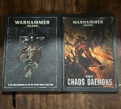 Warhammer 40K Codex Chaos Daemons 8th Edition 2018 Hardback Rulebook Lot X2 - $24.75