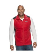Columbia Mens Steens Mountain Red Fleece Zip Front Hand Pockets Vest siz... - £21.82 GBP