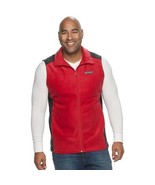 Columbia Mens Steens Mountain Red Fleece Zip Front Hand Pockets Vest siz... - $27.92