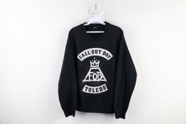 Vtg Y2K 2014 Womens Large Distressed Mounmentour Fall Out Boy Band Sweatshirt - £79.03 GBP