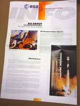 ESA European Space Agency Info March 1997 color 8-page tabloid bulletin - $20.92 CAD