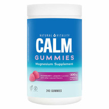 Natural Vitality Calm Magnesium Citrate, 240 Gummies - £31.92 GBP