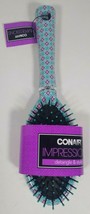 Conair Impressions Detangle &amp; Style Cushion Oval Hair Brush,Blue,Pink 9.... - $10.99