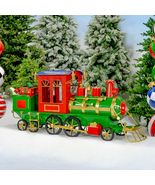 Zaer Ltd. Large Metal Christmas Train Commercial Decoration (5.85 Feet L... - £2,186.43 GBP+