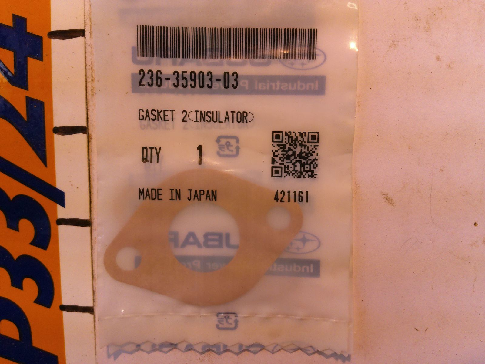 ROBIN/SUBARU GASKET (INSULATOR) 236-35903-03 - $3.00