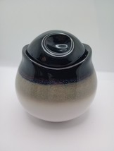 Vintage Sango Nova Black 4932 Covered Sugar Bowl Stoneware Small Canister - £6.57 GBP