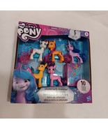 New My Little Pony Unicorn Party Celebration 5 Ponies 10 Accessories - £9.33 GBP