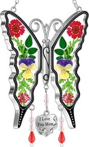 KY BOSAM Gifts for Mom Suncatcher Butterfly Mom Gifts Mothers Day I Love... - £36.37 GBP