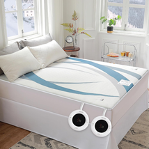 Heated Mattress Pad Electric Warm Heating Matress Bed Warmer Fitted Deep Pocket - £60.03 GBP+