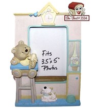 Burnes 3D Baby Photo Frame Teddy Bear, High Chair Free Stand fits 3.5x5 ... - £15.94 GBP