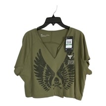 Under Armour Women Shirt Adult Size Large Green Scull Dwayne Johnson Cro... - £27.70 GBP