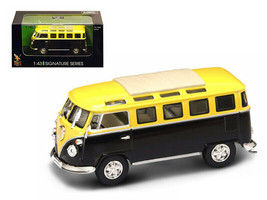 1962 Volkswagen Microbus Van Bus Yellow/Black 1/43 Diecast Car Road Signature - £21.81 GBP