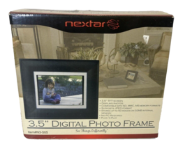 Brand New 3.5” Black Digital Photo Frame, Boxed by NEXTAR Plug And Play N3 505 - £14.18 GBP