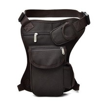 Men Multifunction Waist Drop Leg Bag Zipper Thigh Pack For Motorcycle Outdoor Ri - £61.34 GBP