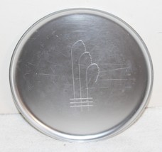 Vintage Kensington Art Deco Aluminum Ware 8&quot; Round Serving Tray Platter - $9.99