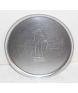 Vintage Kensington Art Deco Aluminum Ware 8&quot; Round Serving Tray Platter - $185.45 MXN
