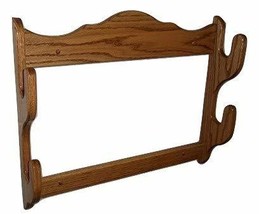 oakwoodgunracks.com 2 Gun Red Oak Display Rack ~ Golden Oak Finish - £84.28 GBP