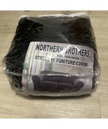 Northern Brothers Stretchy Furniture Cover Loveseat Black Couch Sofa - $27.38