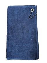 NAVY, RED OR GREEN GOLF BAG TOWEL. 12 BY 20 INCHES - £4.66 GBP