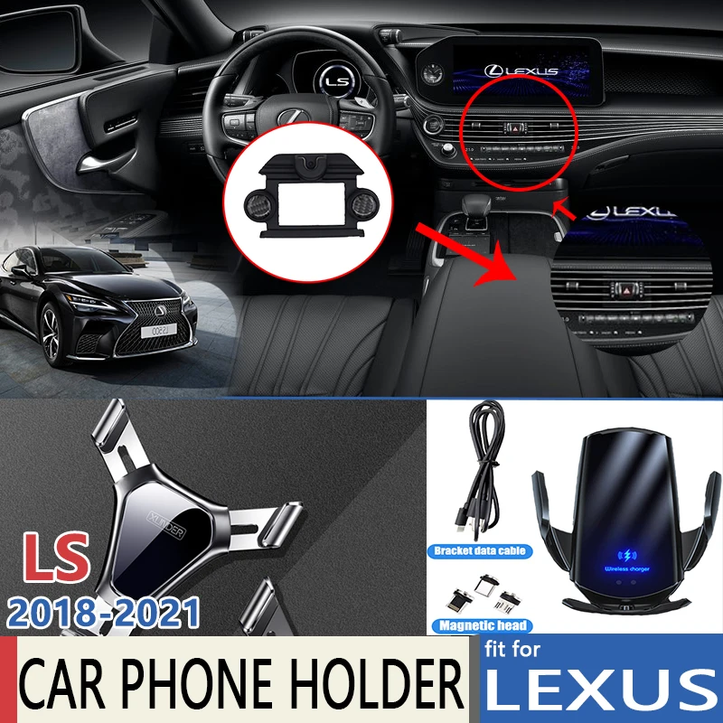 Car Mobile Phone Holder for Lexus LS XF50 LS350 LS500 LS500h 2018 2019 2020 2021 - £14.25 GBP+